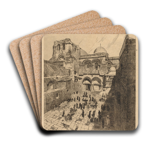 Grand Canal, Venice by Otto Henry Bacher Art Drink Coaster set Grand Canal, Venice by Otto Henry Bacher Art Drink Coaster set