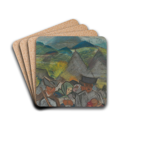 Z poa domov by Arnold Peter Weisz-Kubnan Drink Coasters - set of 4