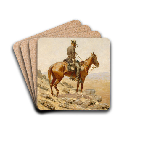 The Lookout by Frederic Remington Drink Coasters - set of 4