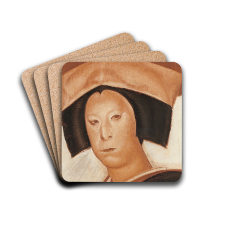 Nakamura Utaemon by Alexandre Jacovleff Drink Coasters - set of 4 Nakamura Utaemon by Alexandre Jacovleff Drink Coasters - set of 4