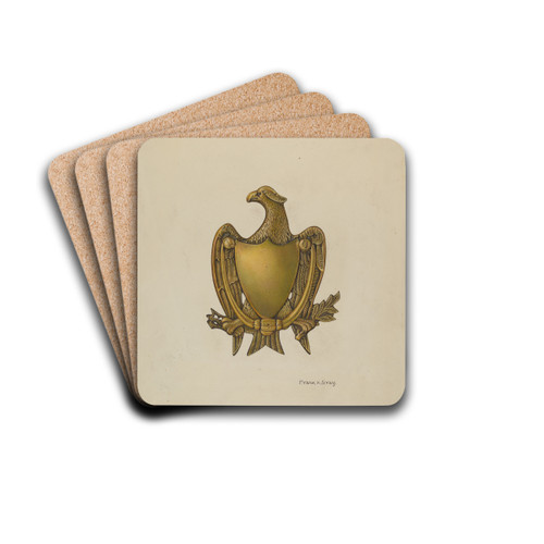 Door Knocker by Frank Gray Drink Coasters - set of 4 Door Knocker by Frank Gray Drink Coasters - set of 4
