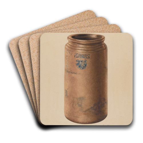 Preserve Jar by John Tarantino Art Drink Coaster set