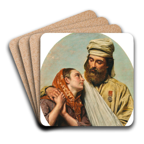 Returning home by Henry Nelson O'Neil Art Drink Coaster set