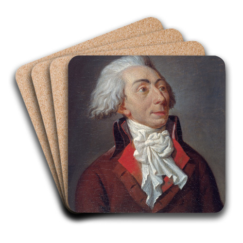 Portrait de Louis-Michel Le Peletier de Saint Fargeau (1760-1793), conventionnel, 'martyr de la Libert' by Jean-Franois Garneray Art Drink Coaster set Portrait de Louis-Michel Le Peletier de Saint Fargeau (1760-1793), conventionnel, 'martyr de la Libert' by Jean-Franois Garneray Art Drink Coaster set