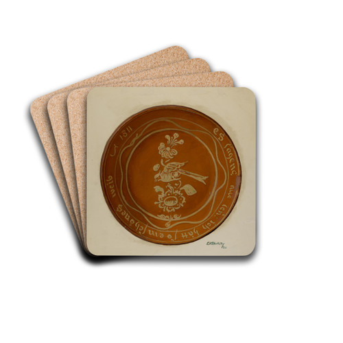 Pa. German Dish by Eugene Shellady Drink Coasters - set of 4