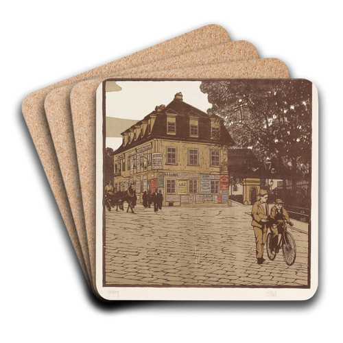 Grinzing by Carl Moll Art Drink Coaster set