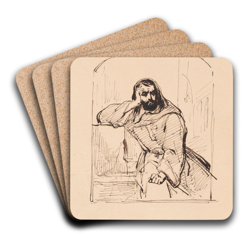 The Giaour by Nicaise De Keyser Art Drink Coaster set