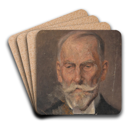 Herrenportrt by Egon Schiele Art Drink Coaster set
