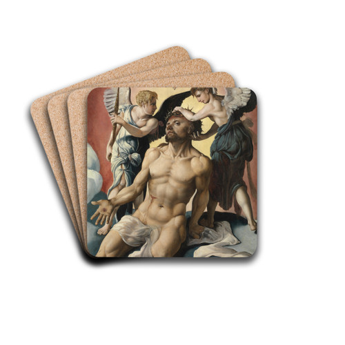 Man of Sorrows by Maarten Van Heemskerck Drink Coasters - set of 4