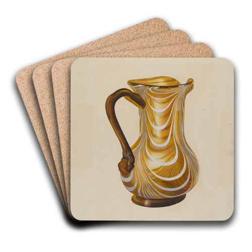 Pitcher by Isidore Steinberg Art Drink Coaster set Pitcher by Isidore Steinberg Art Drink Coaster set