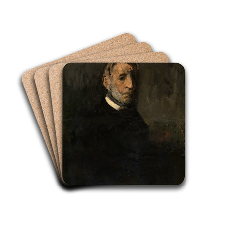 Frans Smits, the Artist's Father by Jakob Smits Drink Coasters - set of 4