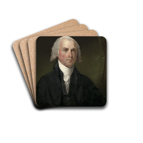 James Madison by Gilbert Stuart Drink Coasters - set of 4