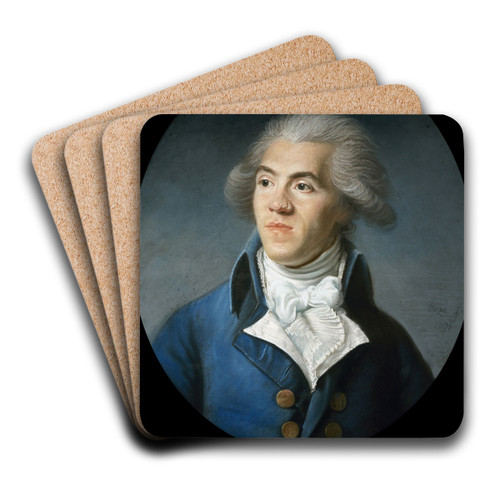Portrait prsum de Barnave by Joseph Boze Art Drink Coaster set Portrait prsum de Barnave by Joseph Boze Art Drink Coaster set