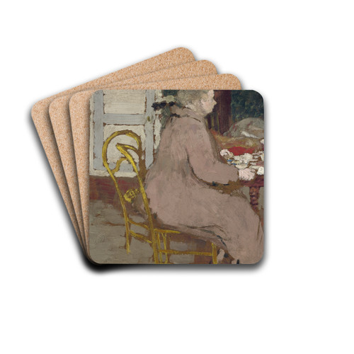 Breakfast by douard Vuillard Drink Coasters - set of 4
