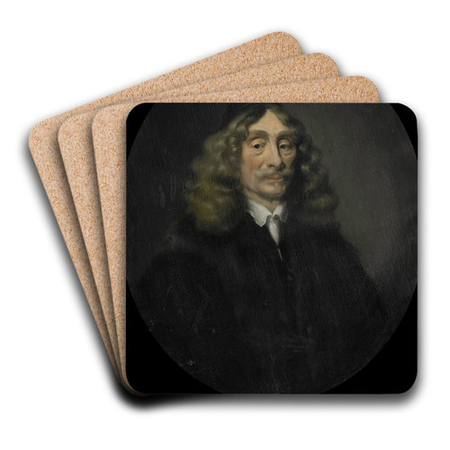 Portrait of Johan de Reus, Director of the Rotterdam Chamber of the Dutch East India Company, elected 1657 by Pieter Van Der Werff Art Drink Coaster set Portrait of Johan de Reus, Director of the Rotterdam Chamber of the Dutch East India Company, elected 1657 by Pieter Van Der Werff Art Drink Coaster set