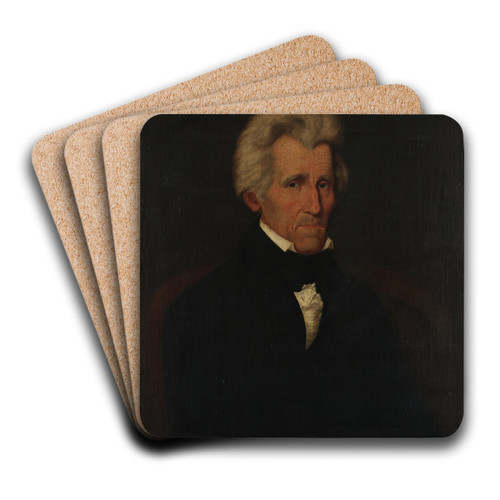 Andrew Jackson by Ralph Earl Art Drink Coaster set Andrew Jackson by Ralph Earl Art Drink Coaster set