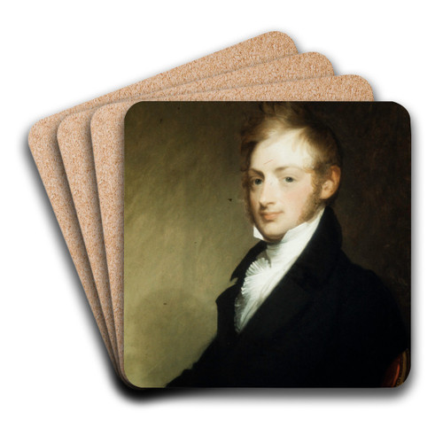 Portrait of Alexander Townsend by Gilbert Stuart Art Drink Coaster set