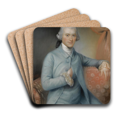 Portrait Of George Medley by John Russell Art Drink Coaster set