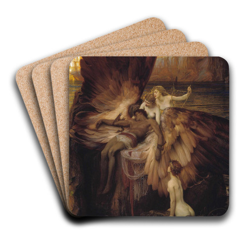The Lament for Icarus by Herbert James Draper Art Drink Coaster set The Lament for Icarus by Herbert James Draper Art Drink Coaster set