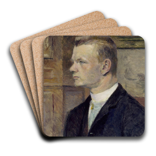 Frederick Wenz by Henri de Toulouse-Lautrec Art Drink Coaster set