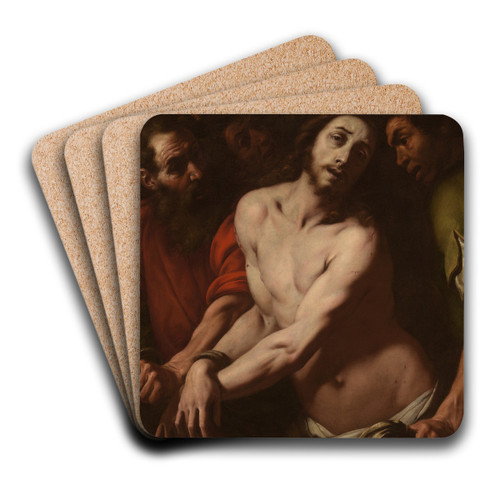 The Mocking of Christ by Daniele Crespi Art Drink Coaster set