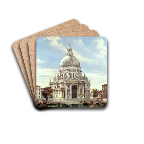 Santa Maria della Salute, Venice by Edward William Cooke Drink Coasters - set of 4