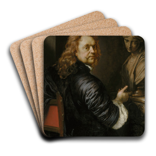 Self-portrait by Adriaen Hanneman Art Drink Coaster set