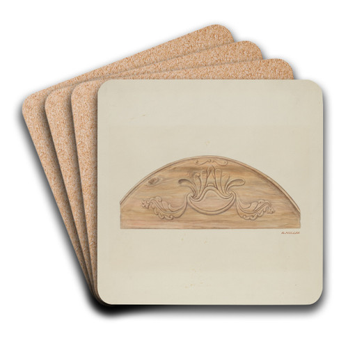 Classical Leaves and Scroll by Randolph F. Miller Art Drink Coaster set Classical Leaves and Scroll by Randolph F. Miller Art Drink Coaster set
