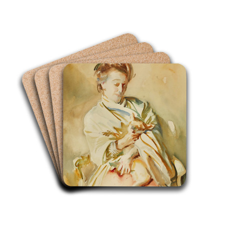 Flora Priestley by John Singer Sargent Drink Coasters - set of 4