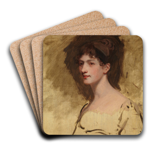 Lady Hester King by John Hoppner Art Drink Coaster set