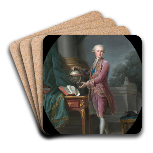 Portrait of the Prince of Nassau by Elisabeth Louise Vige Le Brun Art Drink Coaster set Portrait of the Prince of Nassau by Elisabeth Louise Vige Le Brun Art Drink Coaster set