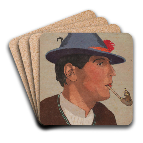 Sarner by Carl Moser Art Drink Coaster set