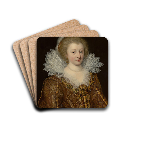 Portrait of Catharina Belgica by Jan Anthonisz van Ravesteyn Drink Coasters - set of 4