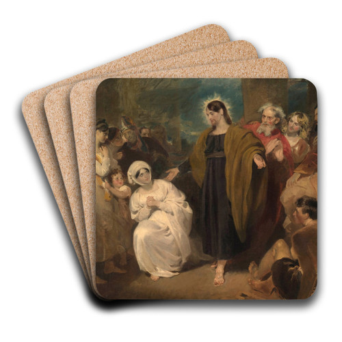 The Virtue of Faith by George Henry Harlow Art Drink Coaster set