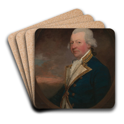 Captain John MacBride by Gilbert Stuart Art Drink Coaster set