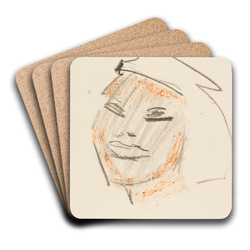 Marokkanerin by Ernst Ludwig Kirchner Art Drink Coaster set