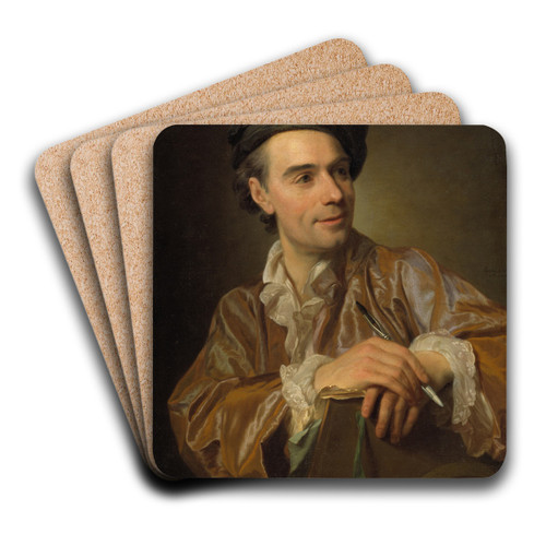 The French Painter Claude Joseph Vernet by Alexander Roslin Art Drink Coaster set The French Painter Claude Joseph Vernet by Alexander Roslin Art Drink Coaster set