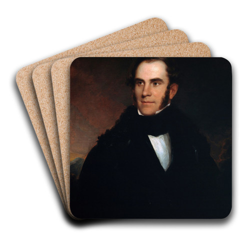 Portrait of Thomas Cole by Asher Brown Durand Art Drink Coaster set