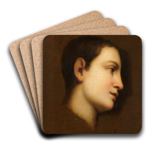 Portrait of a boy by Anton Raphael Mengs Art Drink Coaster set