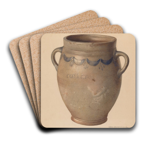 Crock by George Loughridge Art Drink Coaster set
