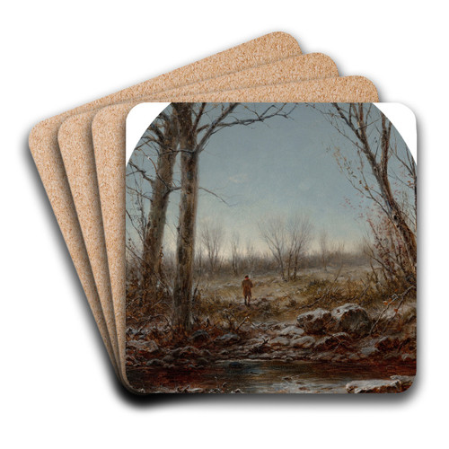 Frosty Morning by George Henry Boughton Art Drink Coaster set