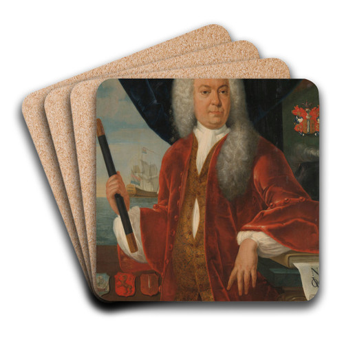 Adriaan Valckenier (1737-1741) by Theodorus Justinus Rheen Art Drink Coaster set Adriaan Valckenier (1737-1741) by Theodorus Justinus Rheen Art Drink Coaster set
