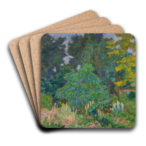 Le jardin de Vernon by Pierre Bonnard Art Drink Coaster set Le jardin de Vernon by Pierre Bonnard Art Drink Coaster set