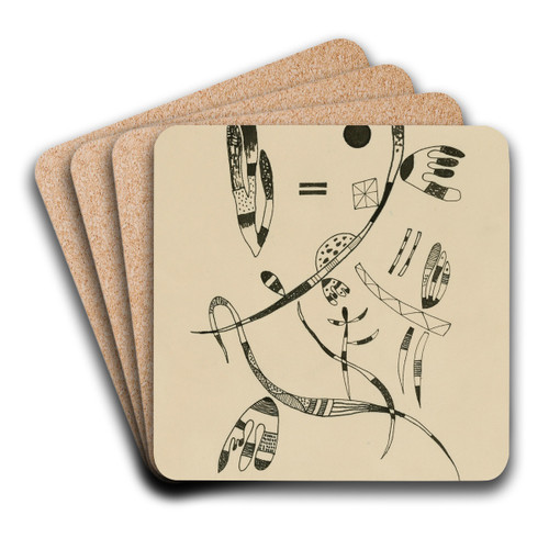 Ohne Titel by Wassily Kandinsky Art Drink Coaster set