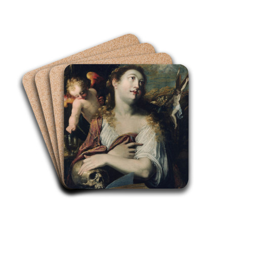 Penitent Magdalen by Joseph Heintz The Elder Drink Coasters - set of 4