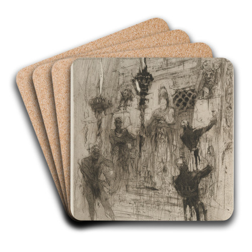 Herodias by William Walcot Art Drink Coaster set