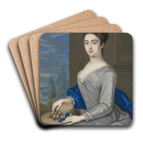 Portrait of a Lady by Bernard Lens III Art Drink Coaster set