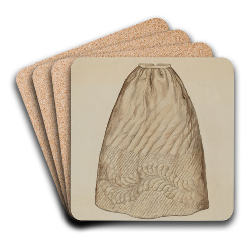Skirt by Lillian Causey Art Drink Coaster set