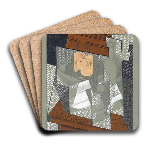 The Fruit Bowl by Juan Gris Art Drink Coaster set