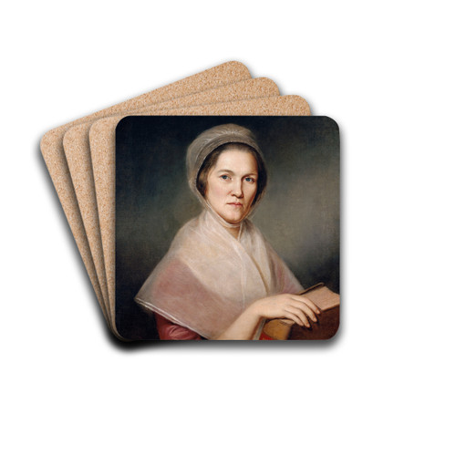 Eleanor Miller (Mrs. Francis Bailey) by Charles Willson Peale Drink Coasters - set of 4